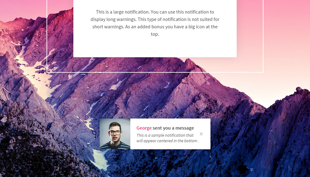 66 CSS effects for notifications using animate.css